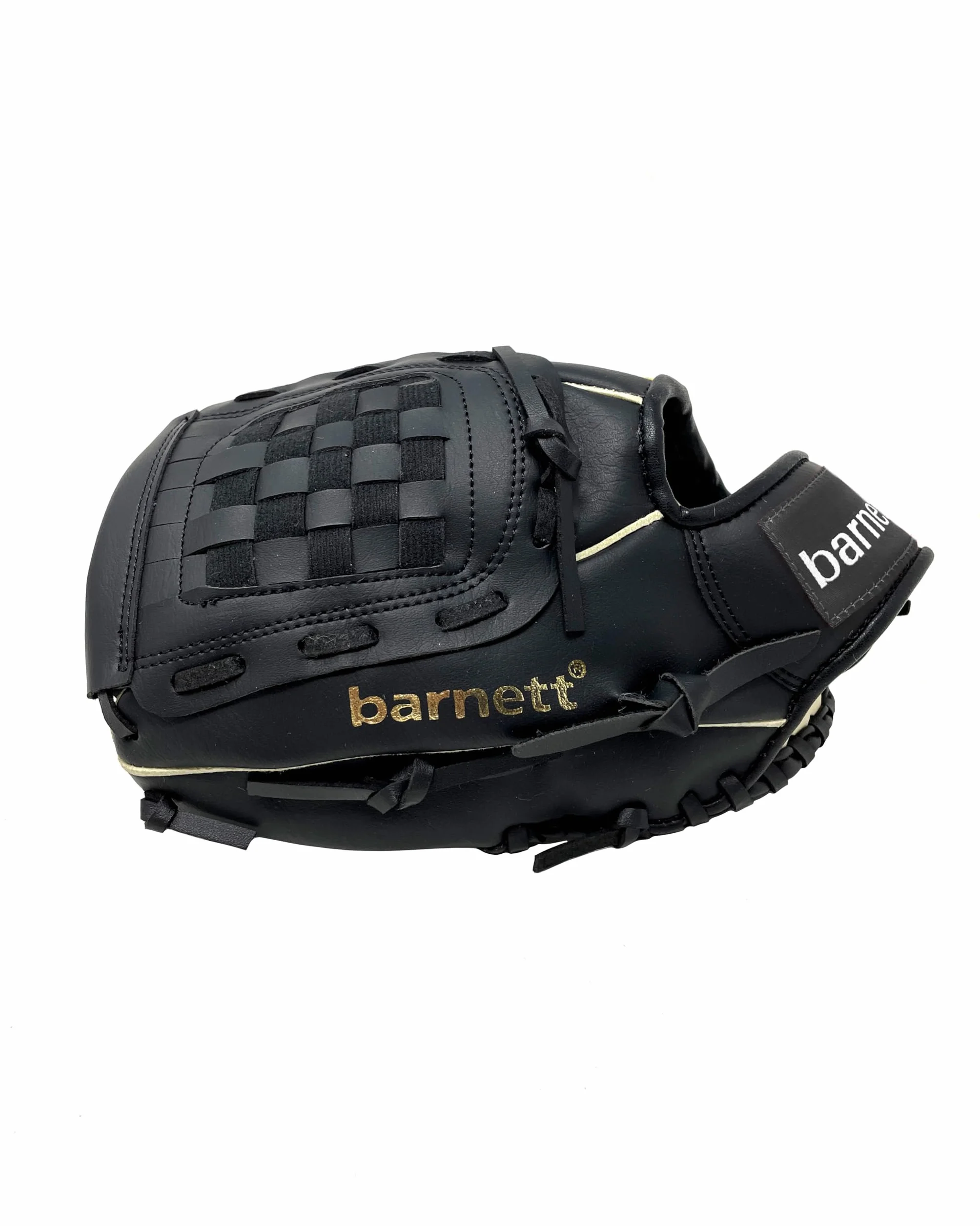 JL-102 - Guanto da baseball per principianti, in poliuretano, misura 25,2 cm, colore: nero