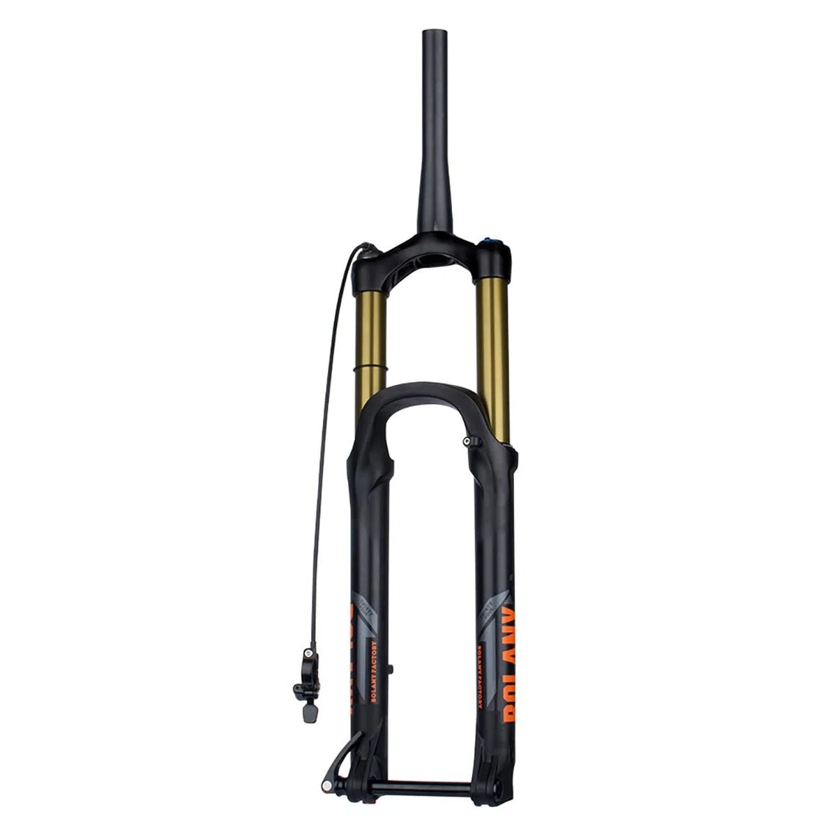27,5/29" Forcella Air MTB Forcella Anteriore con Sospensione Boost Perno Passante 15x110mm 1-1/2" Freno A Disco Regolazione del Ritorno Escursione di 160mm(29'' Gold,Remote Lockout)