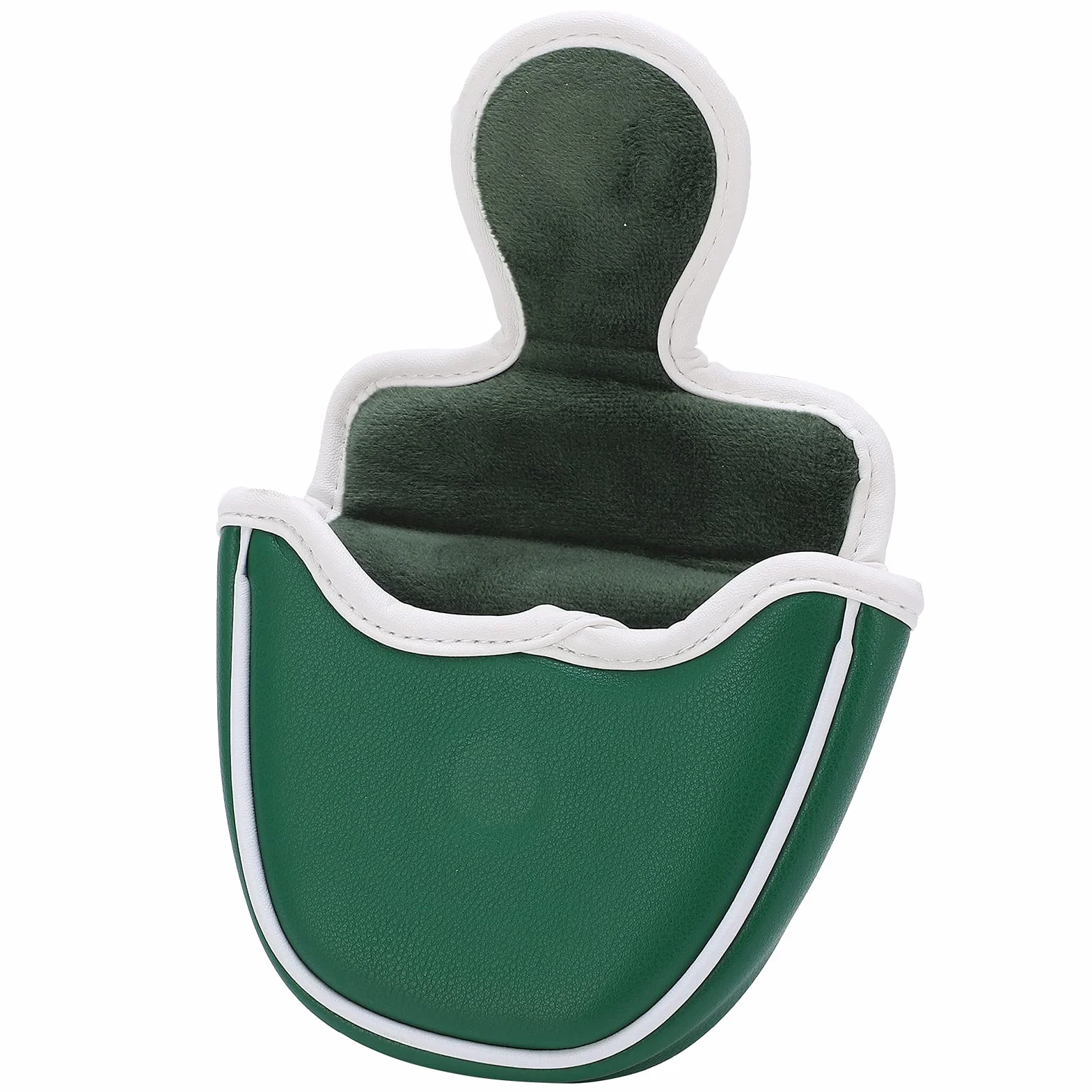 Copriputter da Golf a Semicerchio per Mazzuolo Ricamato Verde Copricapo per Putter