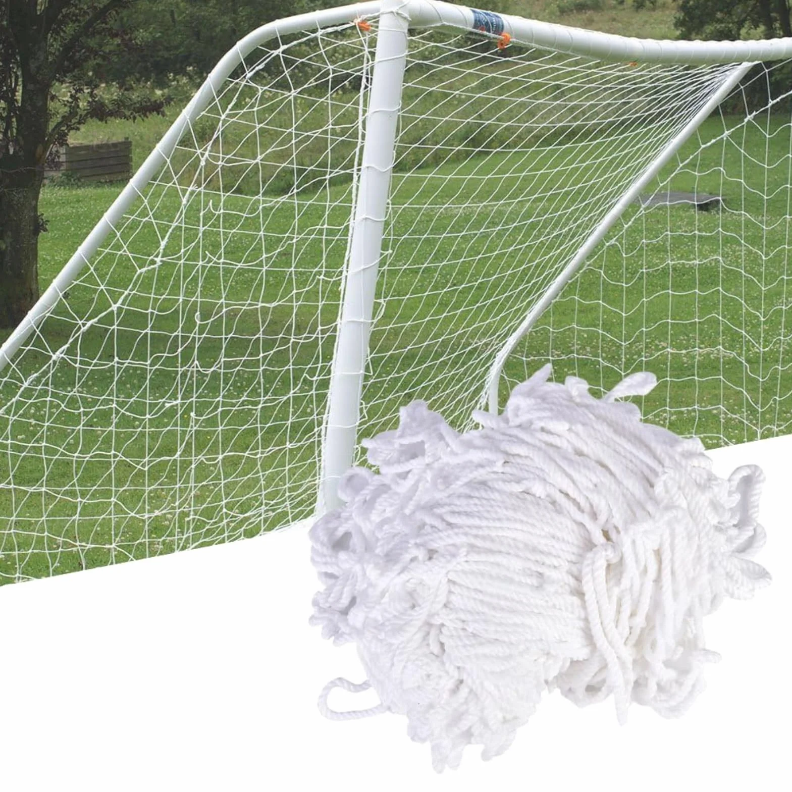 Rete per Porta da Calcio 3x2 Metri Ricambio in Fibra di Polipropilene