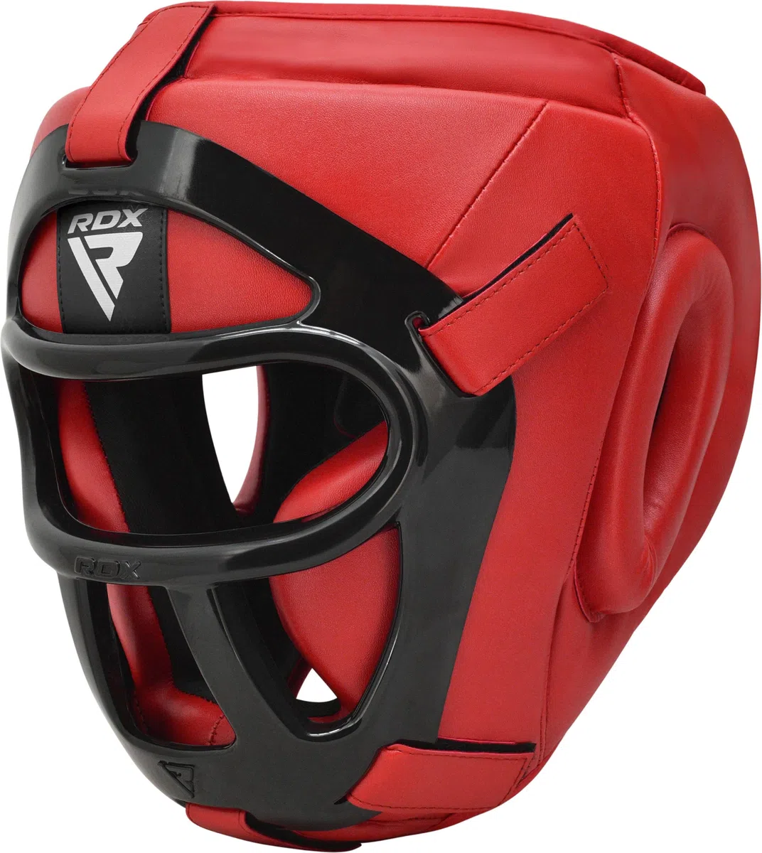 RDX - Cuffie da MMA, Boxe, Kick Boxing, Sparring, casco protettivo per allenamento e combattimento, rosso, M
