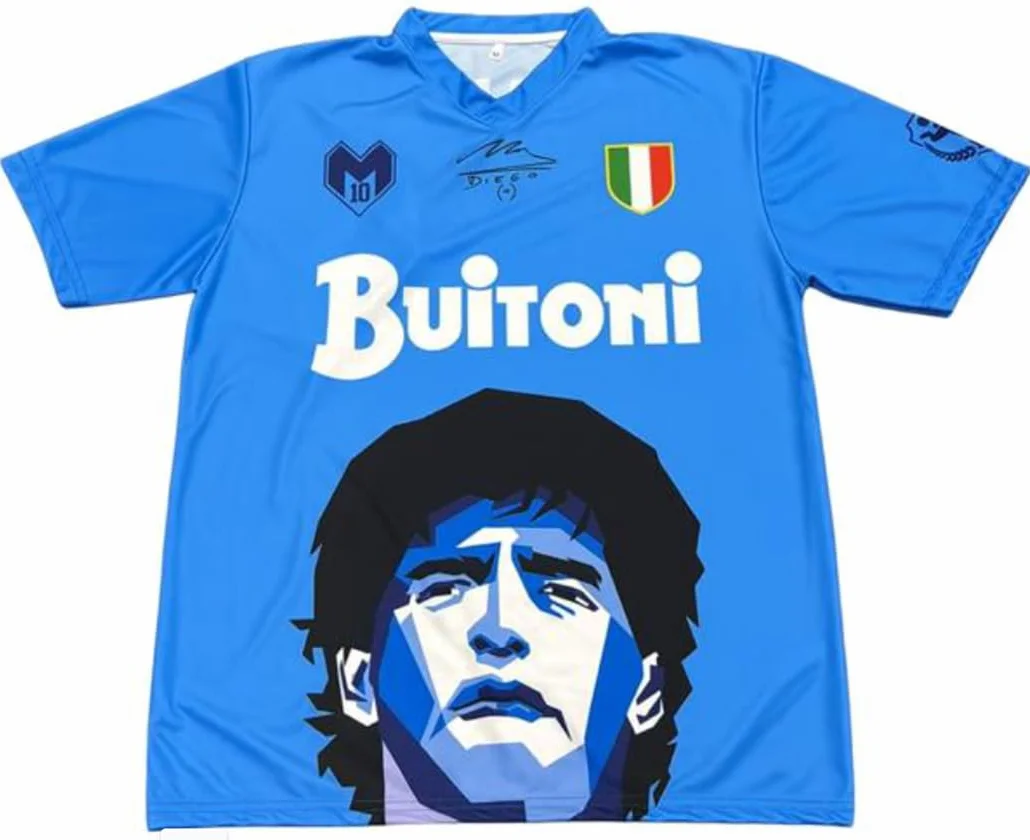 Maglia Ufficiale Autorizzata Diego Armando Maradona - Taglie Adulto Bambino