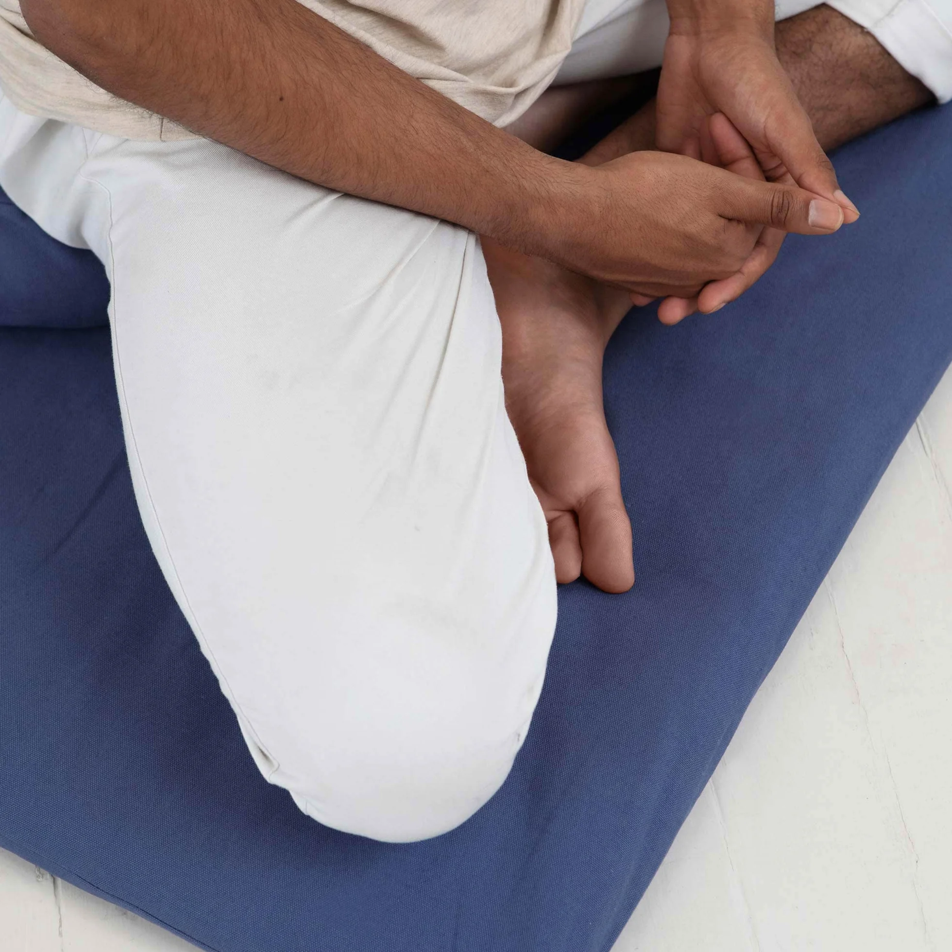 basaho Zabuton Tappetino da Meditazione | Cotone Organico | Imbottitura in Fibra di Lana Riciclata