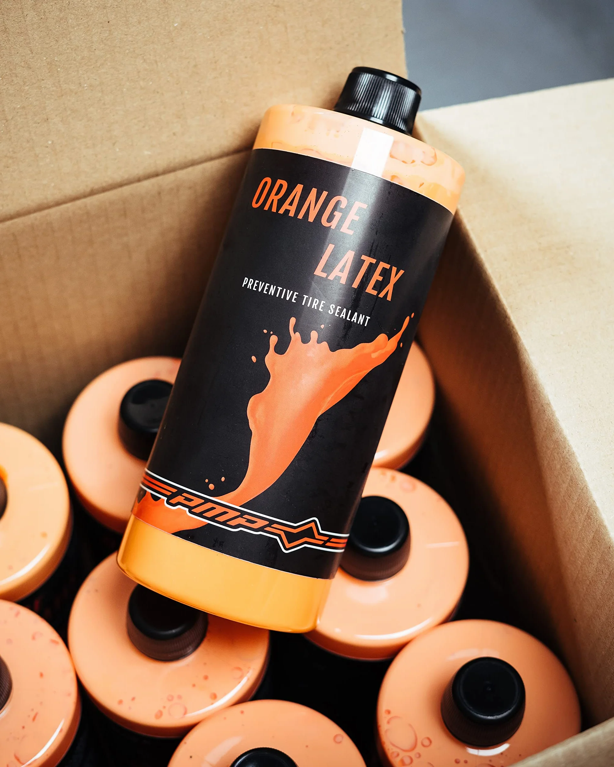 PMP Orange Latex Sigillante Antiforatura per Coperture Tubeless MTB e Strada