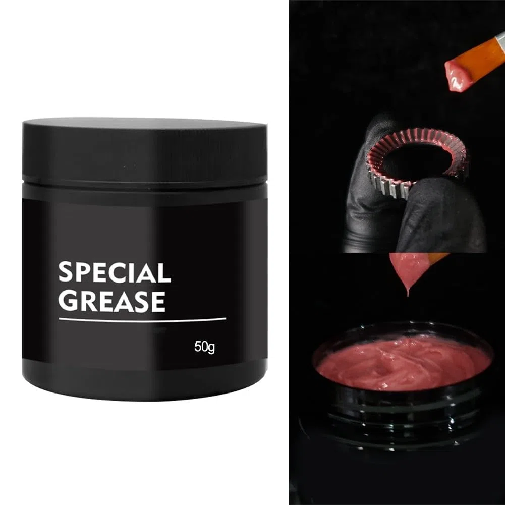 Grasso lubrificante rosso a cricchetto per bicicletta, 50 g, per sistema DT Swiss Hub, grasso ad alta lubrificazione a bassa viscosità per un coinvolgimento fluido per kit di riparazione bici