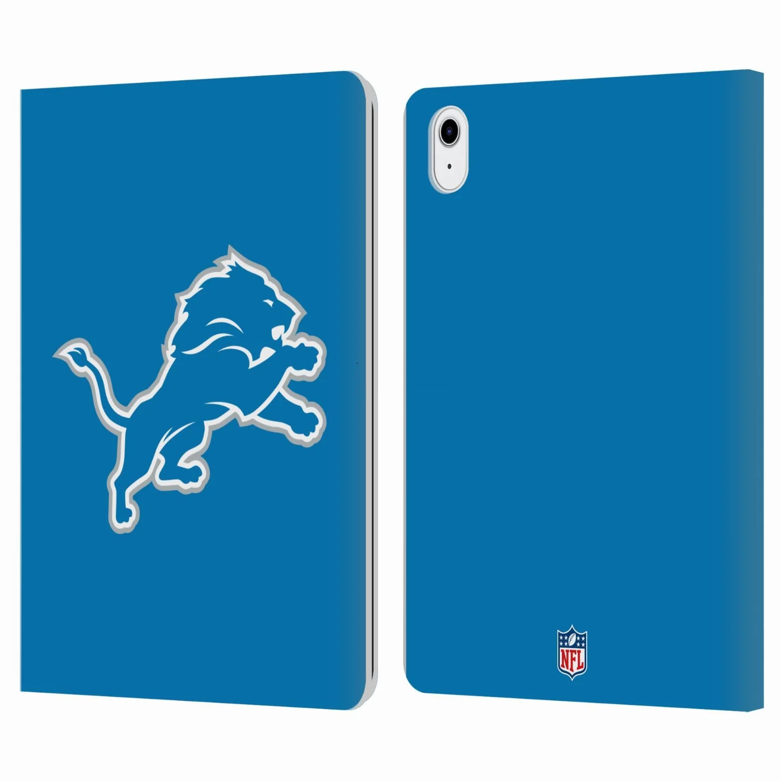 NFL Detroit Lions Logo Wallet Case Compatible with Apple iPad Air 11 2020/2022/2024/2025 Leather