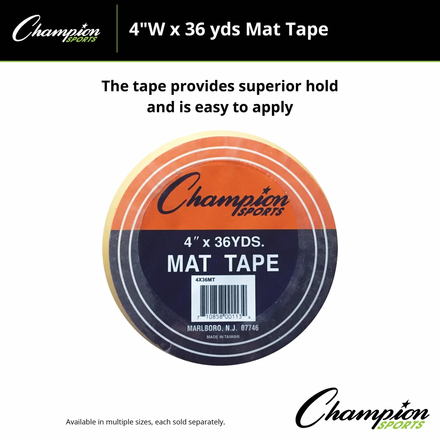Champion Sports Tappetino per Pavimenti con Nastro Trasparente