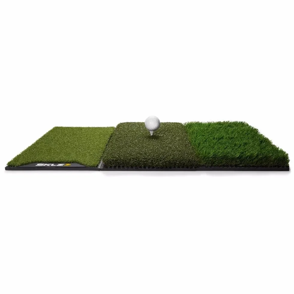 SKLZ Tappetino da Golf per Pratica,Simula Colpi da Tee a Green,Materiale Resistente,63.5 cm x 40.6 cm,Perfetto per Allenamento a Casa,Colore Verde - Migliora Precisione e Distanza nel Gioco