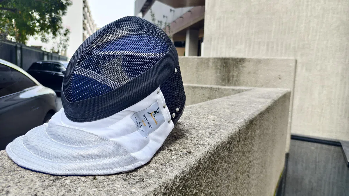 LEONARK Maschera per stagnola Scherma CE 350N Certificato di qualità Nazionale Maschera - Attrezzatura Protettiva per Scherma