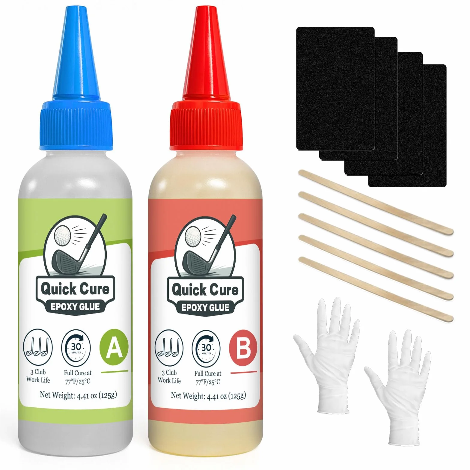 Resina Epossidica Extra Dura 5 Minuti 125+125 ml per Mazza da Golf