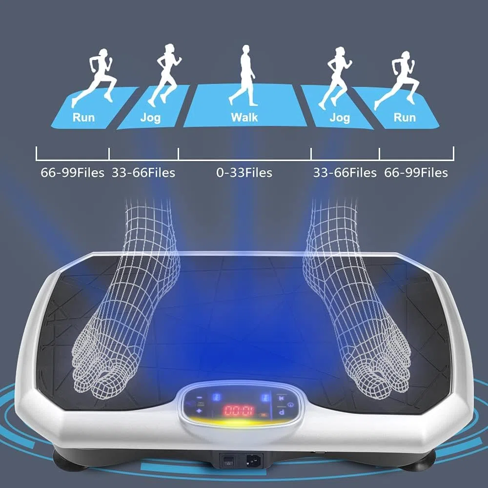Macchina per esercizi con piastra vibrante per la perdita di peso, per esercizi di fitness a casa e palestra, oscillazione del motore per la perdita di peso, modellatura per allenamento a casa