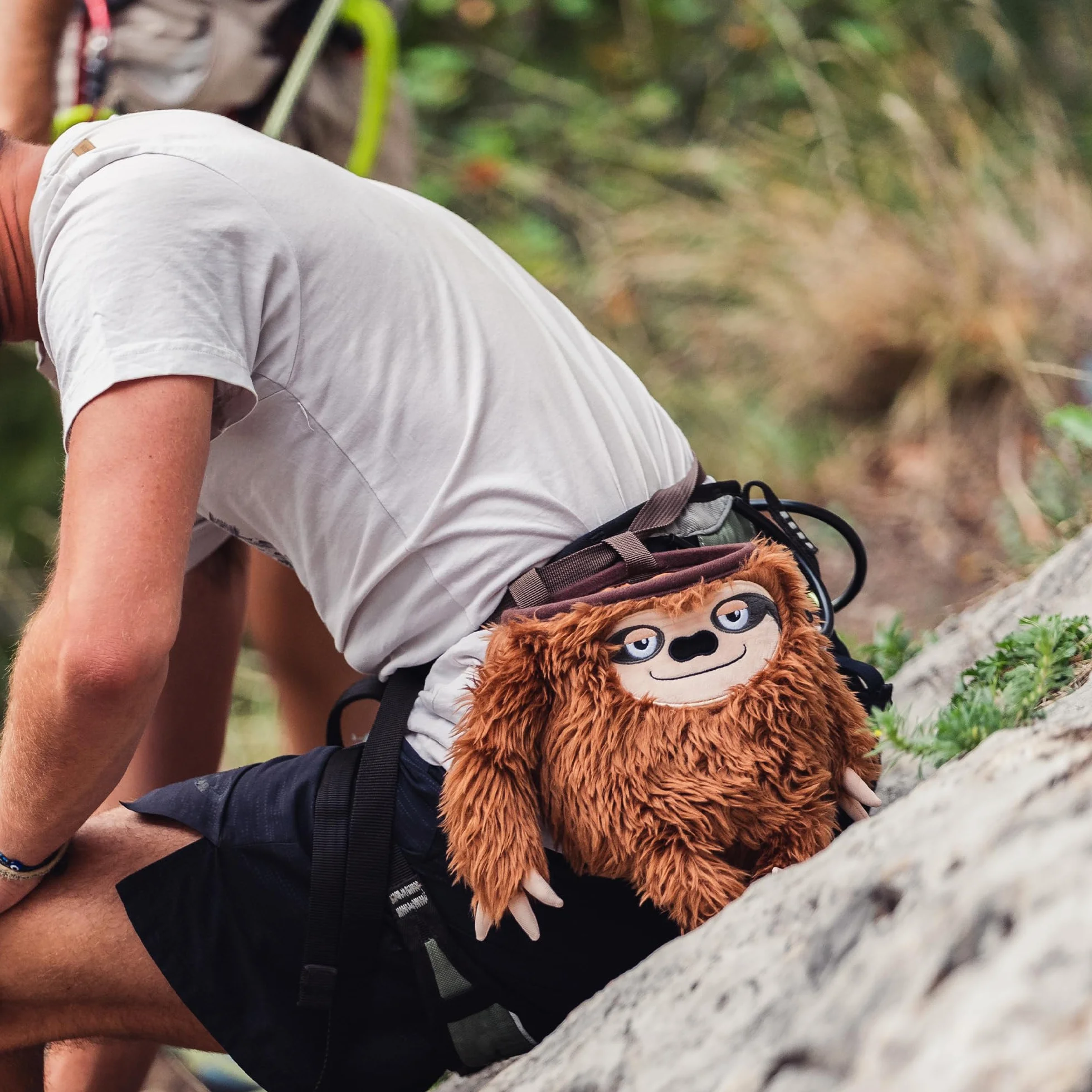 YY Vertical Borsa per gesso da arrampicata con bradipo per adulti e bambini bouldering