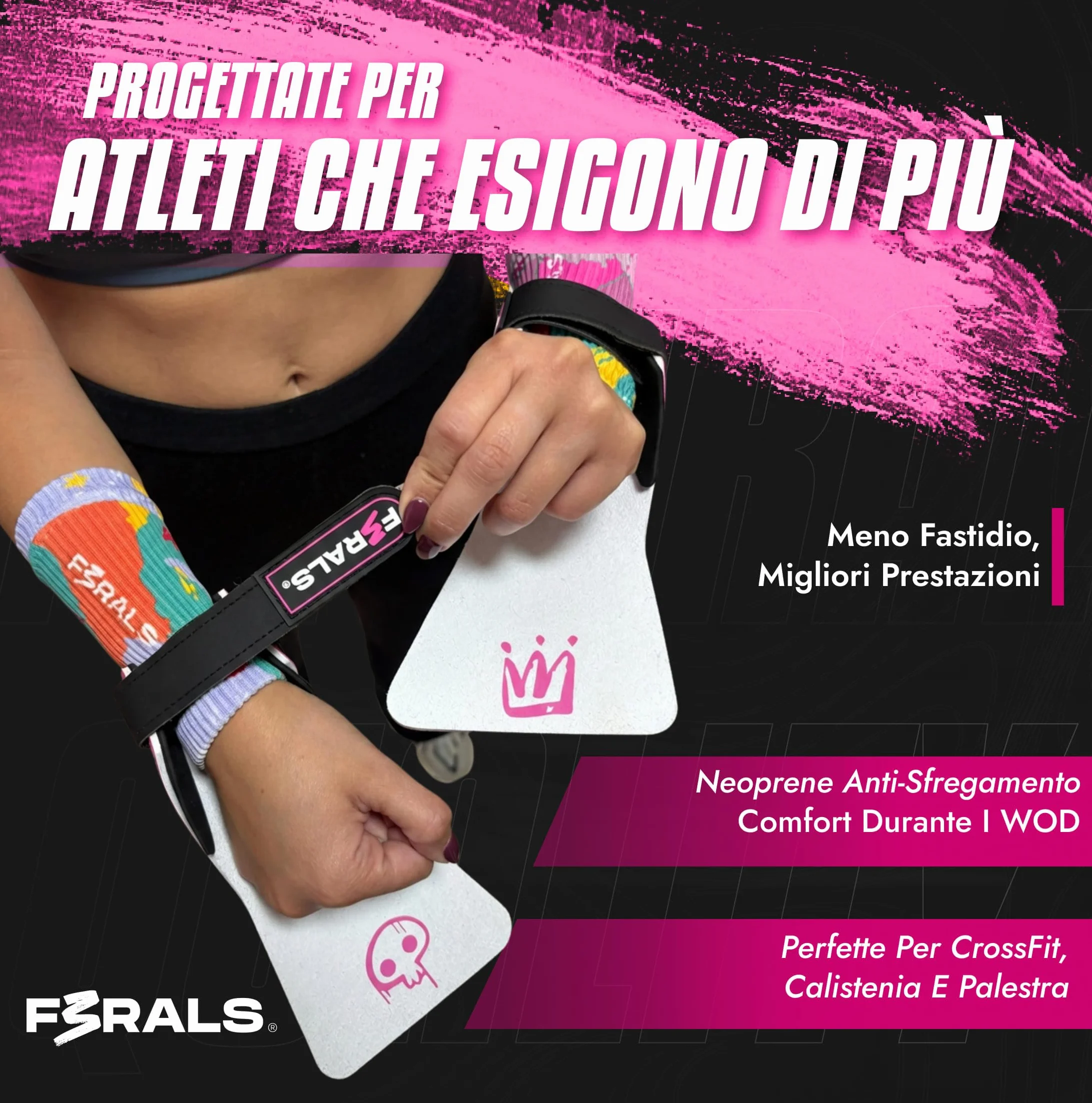 Paracalli Palestra Cross Training Grip Senza Magnesio 3mm Protezione Ampollas Neoprene Antiscivolo