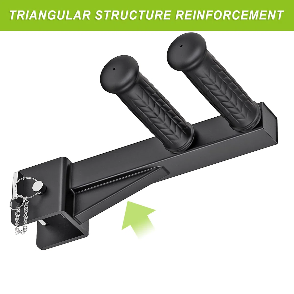 Attacco per barra per immersioni per power rack da 2 x 2 pollici e 3 x 3 pollici, maniglie larghe e strette antiscivolo, attacco per squat rack per immersioni