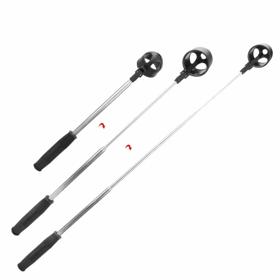POENVFPO Raccoglitore di Palline da Golf, Raccoglitore di Palline da Golf Telescopico Portatile con Accessori per Strumenti da Golfista con Bloccaggio Automatico