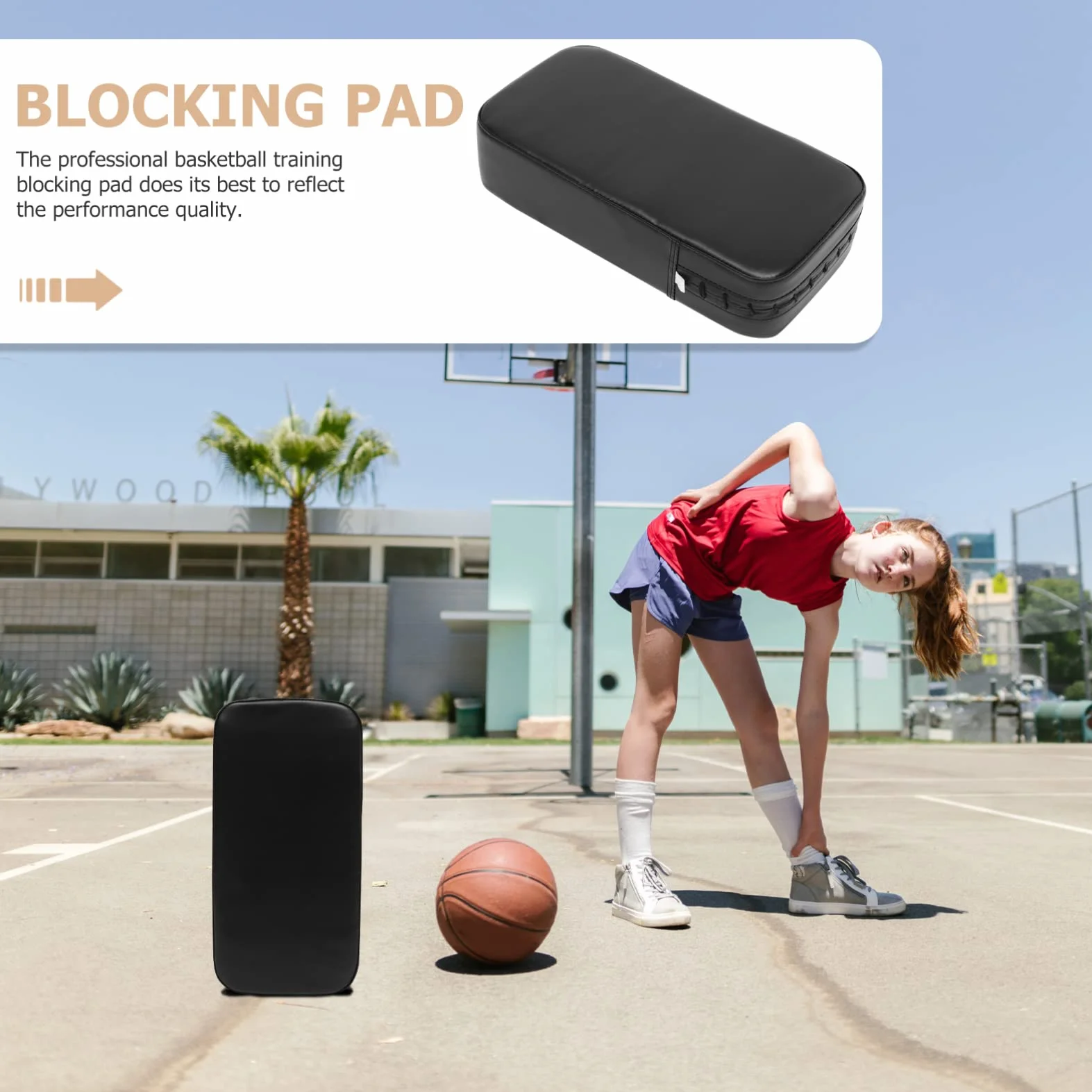 NOLITOY Cuscino Bloccante Allenamento Basket Tappetino Multi-Funzionale Antiscivolo