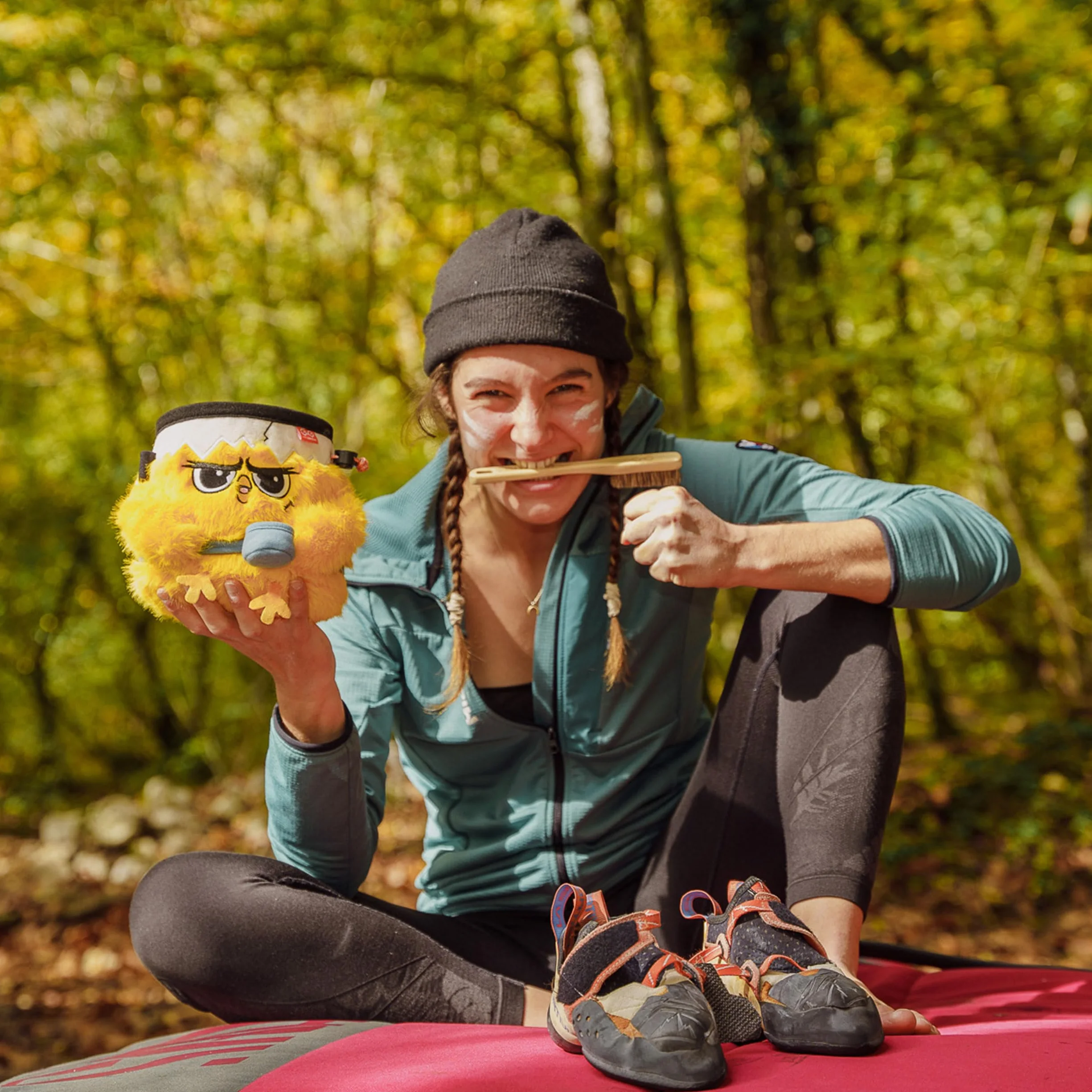 Vertical Chick Rock Climbing Chalk Bag per Adulti e Bambini Borsa Gessetti Bouldering