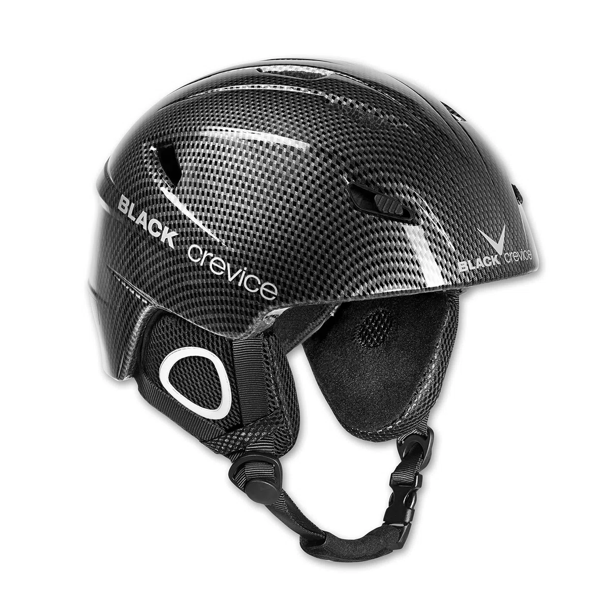 BLACK CREVICE Kitzbühel Casco da sci (Large, Nero Carbone)