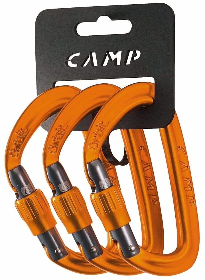 C.A.M.P. Moschettone SET 3 ORBIT LOCK Arancione