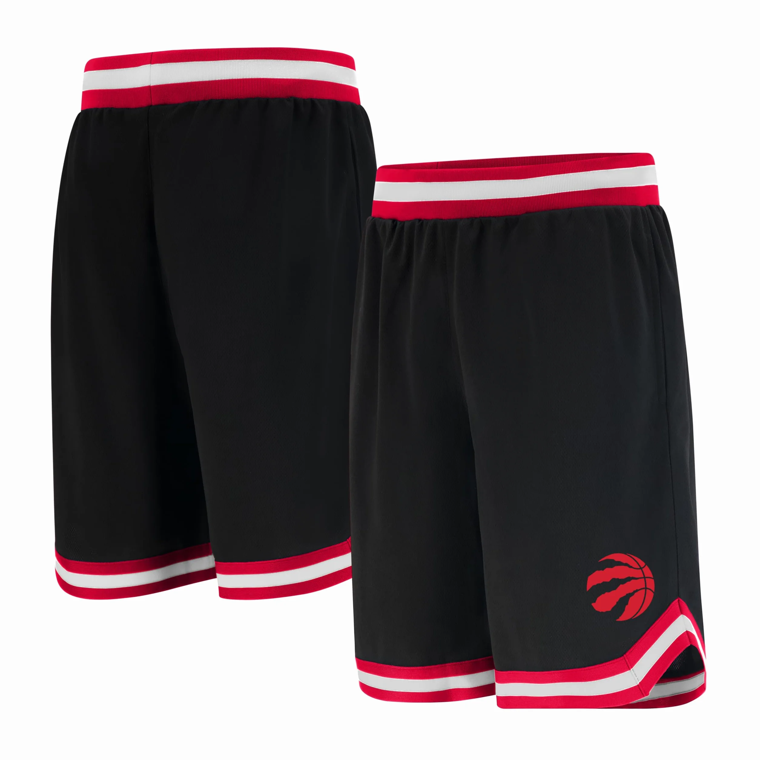 Ultra Game NBA Woven Team Logo Poly Mesh Basket Shorts GSM3547F Nero Large