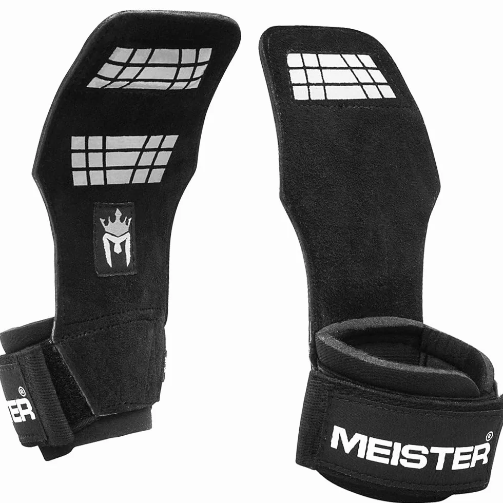 Meister Elite guanti sollevamento pesi pelle imbottitura gel 1 paio