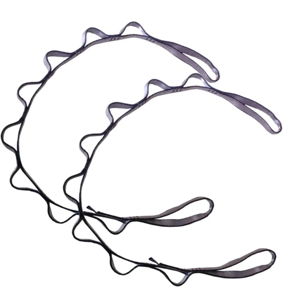 5,5 Yards (5 m/Set) Amaca Aerea Elastica per Yoga Pilates Altalena con moschettone e Catena a Margherita