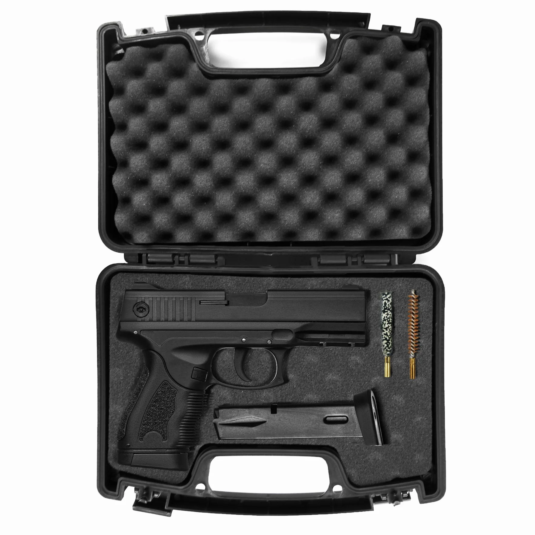 Custodia rigida tattica per pistola in ABS, nera