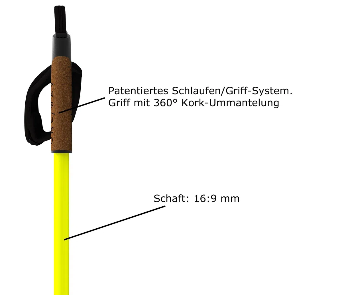 Fischer Bastoni da sci di fondo OneWay Diamond Performance 165 cm, 10% carbonio