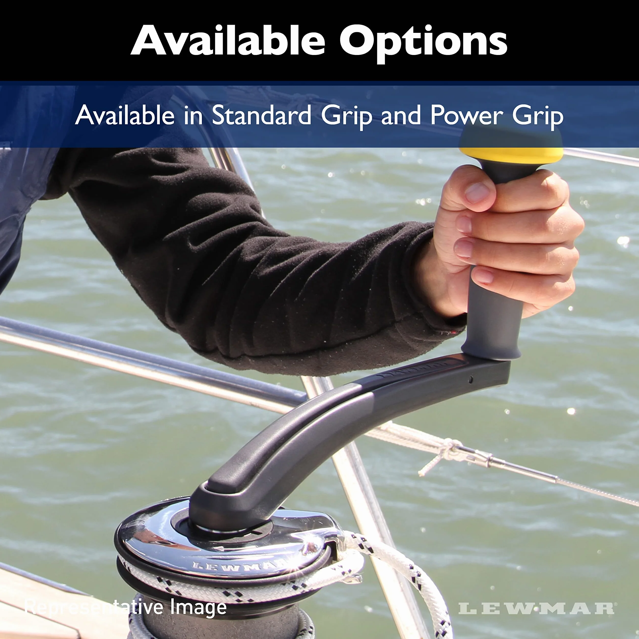 'Lewmar Primary Floating Winch Handle, 8'', Red, Model:29145301'