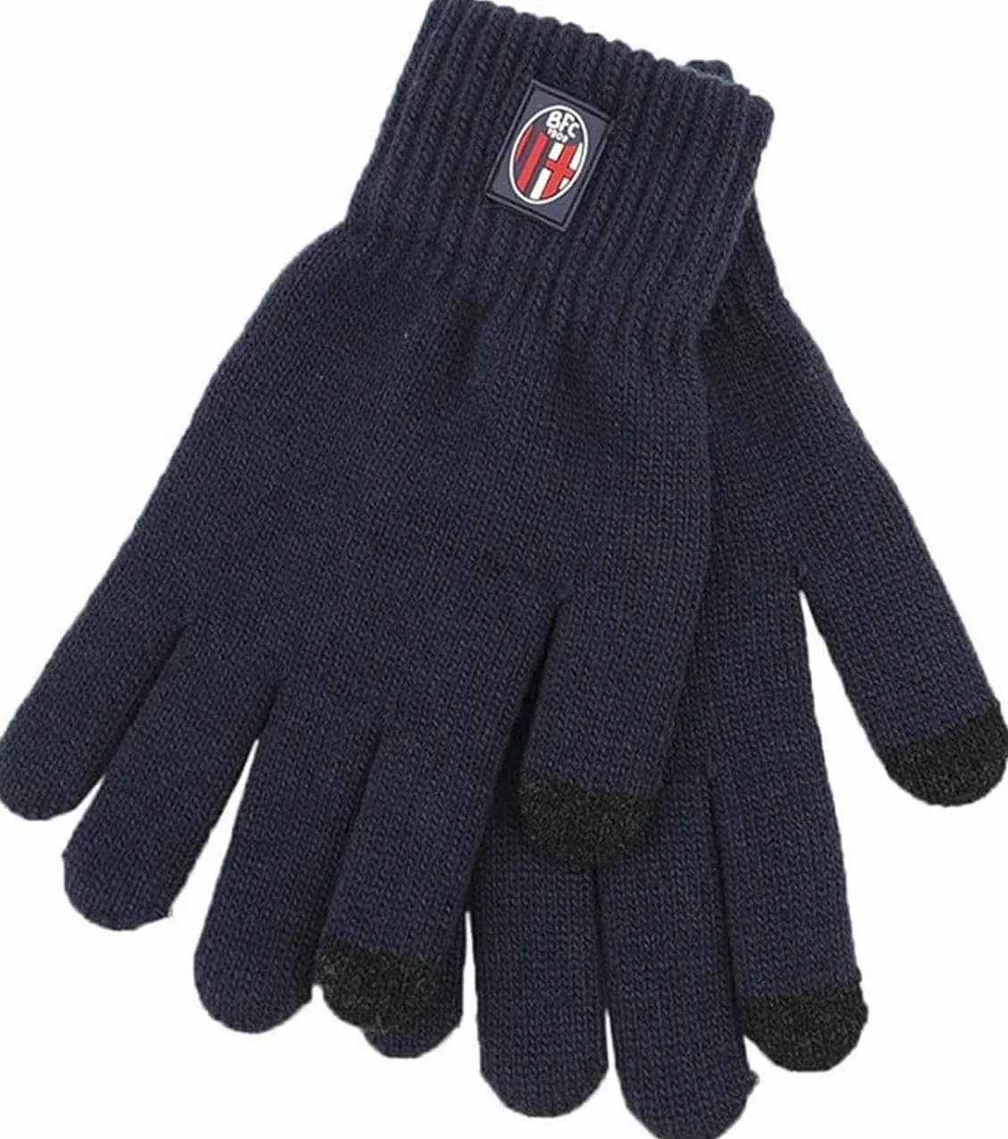 Guanti Bologna Ufficiali Touch Screen Enzo Castellano Blu per Tifoso Calcio GUBO486
