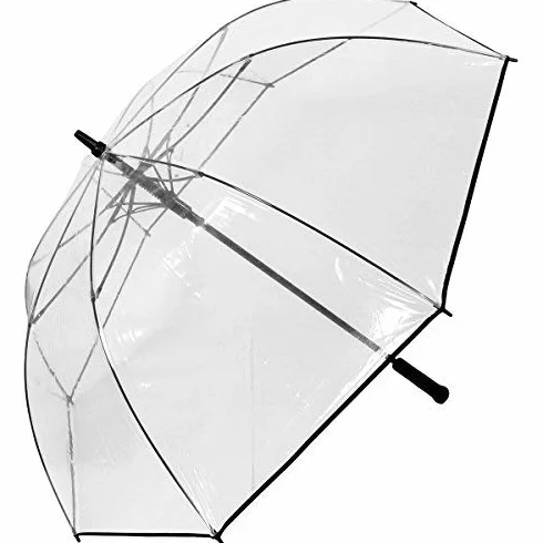 Ombrello da golf automatico XXL 124 cm trasparente