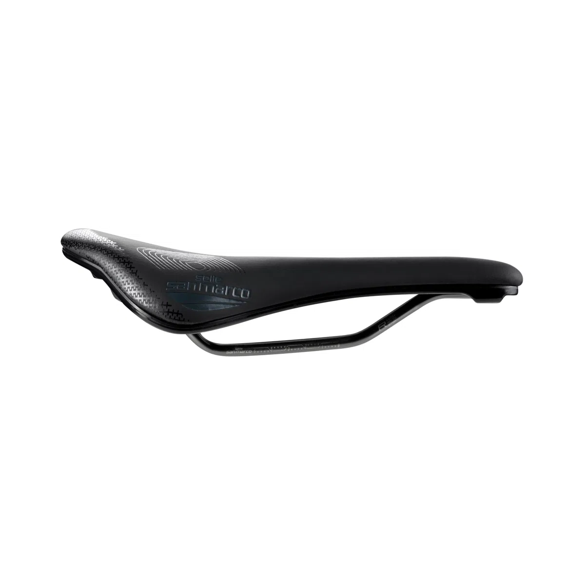 Selle San Marco SHORTFIT 2.0 Shield Supercomfort Racing - Sella Bicicletta Gravel e Bikepacking con Parafango Integrato, Foro Anatomico e Gel Extra, Telaio Resistente in Acciaio