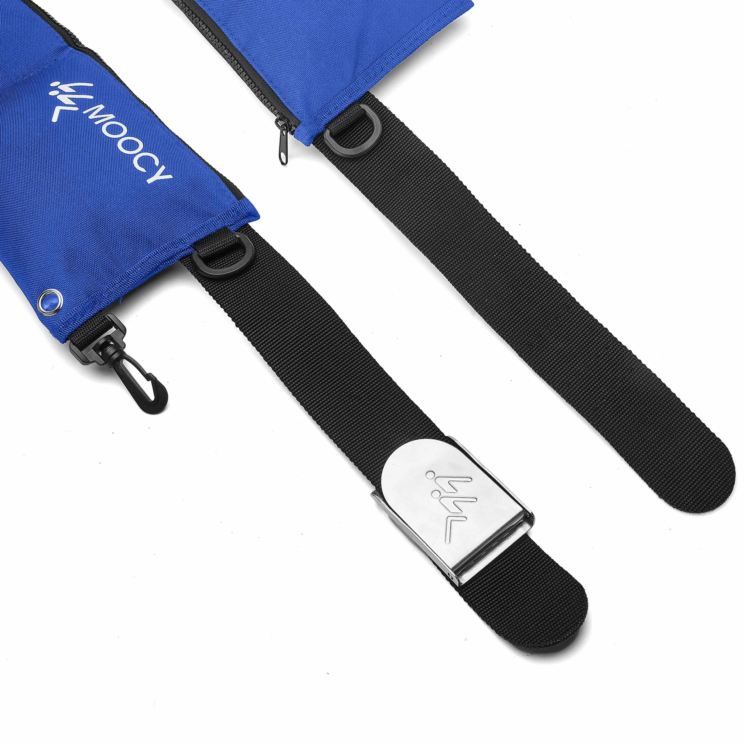 Cintura pesi subacquei 4 tasche cerniera fibbia rilascio vita 76,2-127 cm