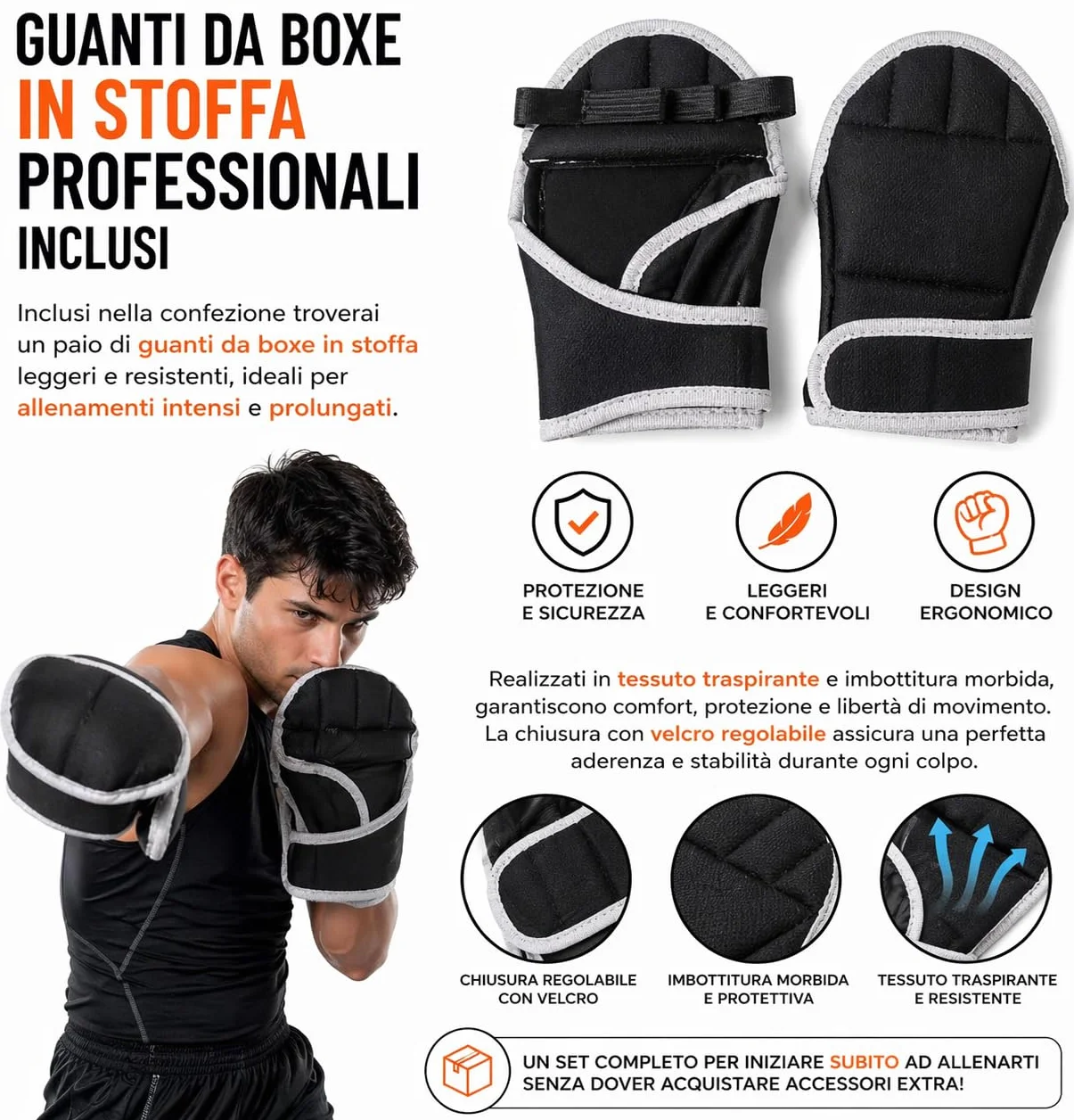 Music Boxing Machine Interattiva con LED a Parete e Bluetooth - Display Digitale - 5 Pad Reattivi - Guantoni INCLUSI - Beat Punch Allenamento Casa per Riflessi, Velocità e Coordinazione