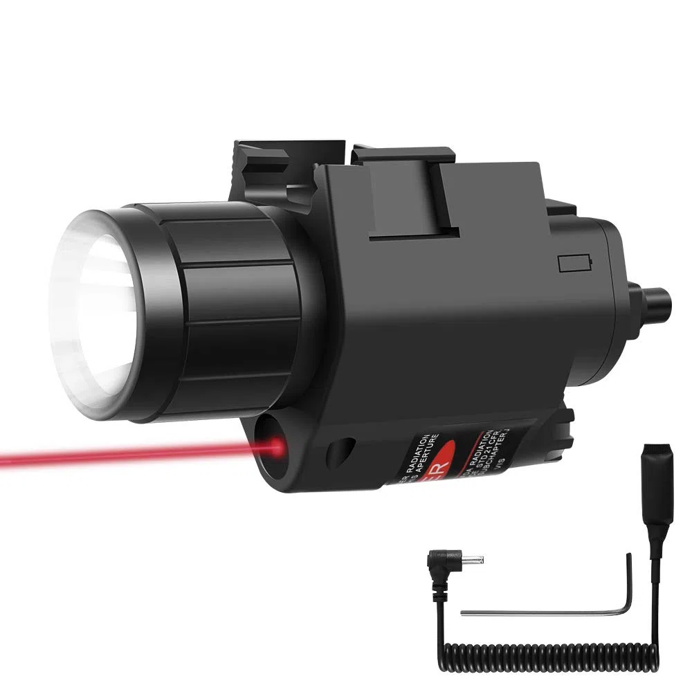 Tactical LED Arma Pistola Luce Torcia Interruttore a distanza Red Dot Laser Sight Airsoft Pistola per 20mm Rail