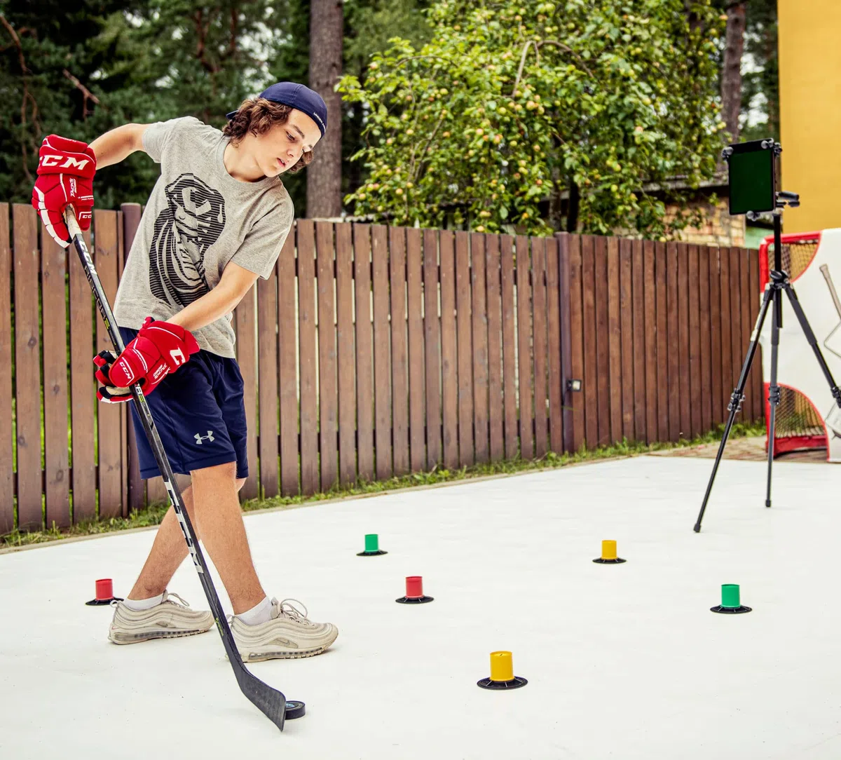 Hockey Training Drill Cones Stickhandling 6 pezzi