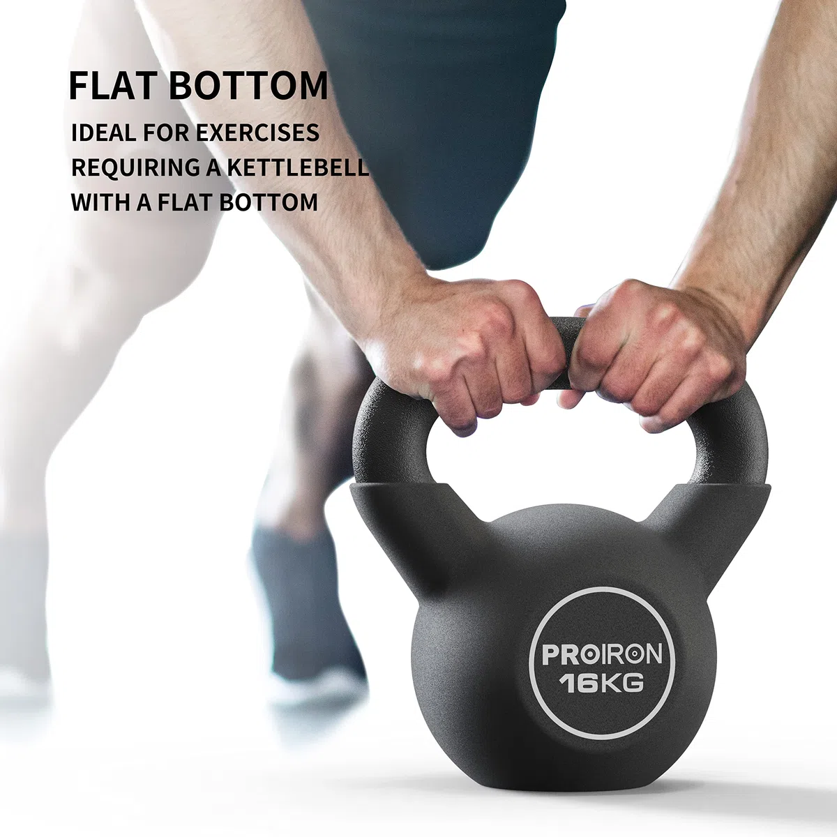 PROIRON Kettlebell in Ghisa 4-16 kg, Rivestimento in Neoprene, Vari Colori per Esercizi e Allenamenti a Casa e in Palestra