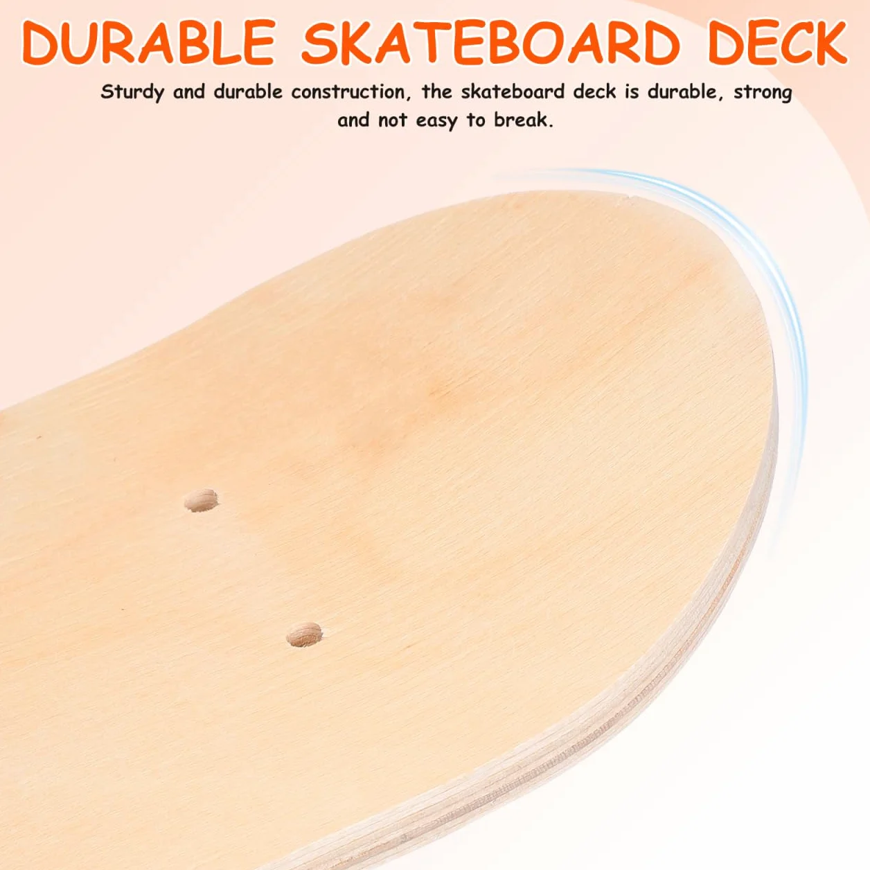 Tavola da skateboard per dipingere Deck da skateboard fai da te per bambini, superficie liscia per graffiti e mestieri, resistente e durevole