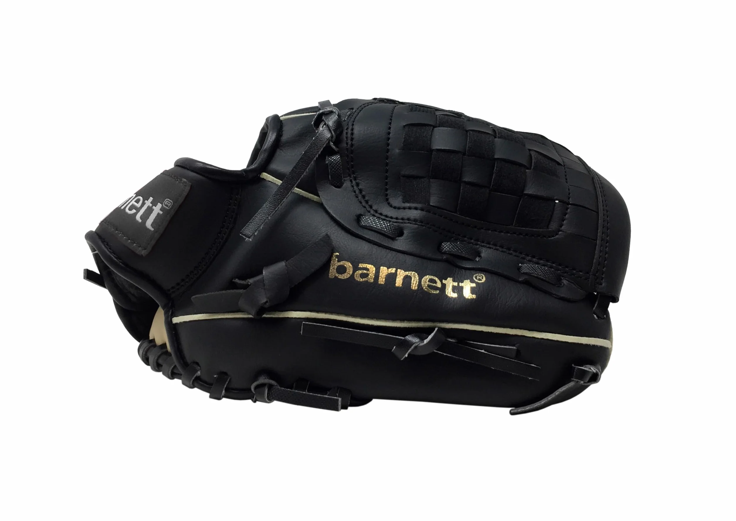 JL-102 - Guanto da baseball per principianti, in poliuretano, misura 25,2 cm, colore: nero