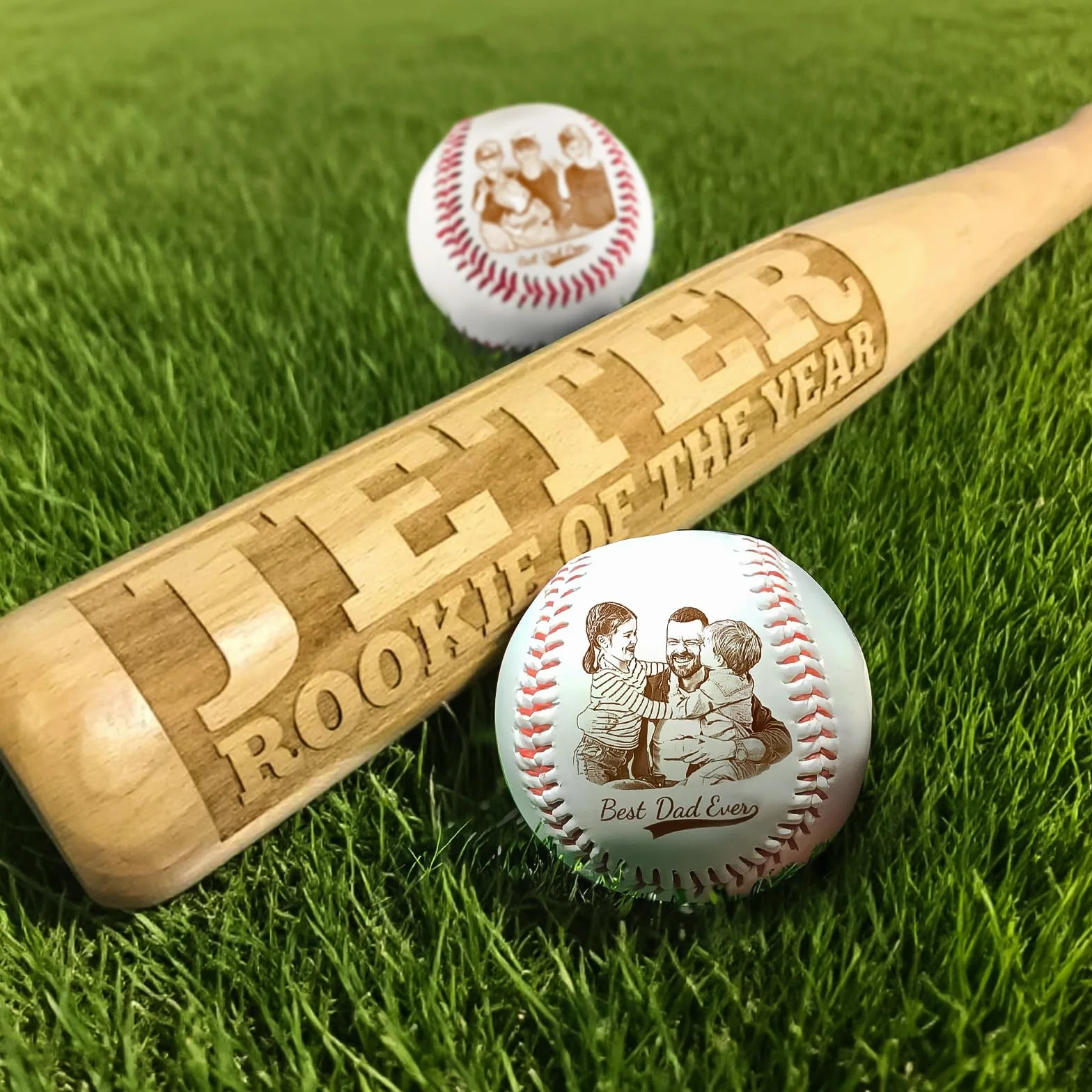 Mini mazza da baseball personalizzata, nome inciso personalizzato, racchetta in legno da 18 pollici, regalo per porta anelli, allenatore, giocatore, squadra softball, Little League, testimoni