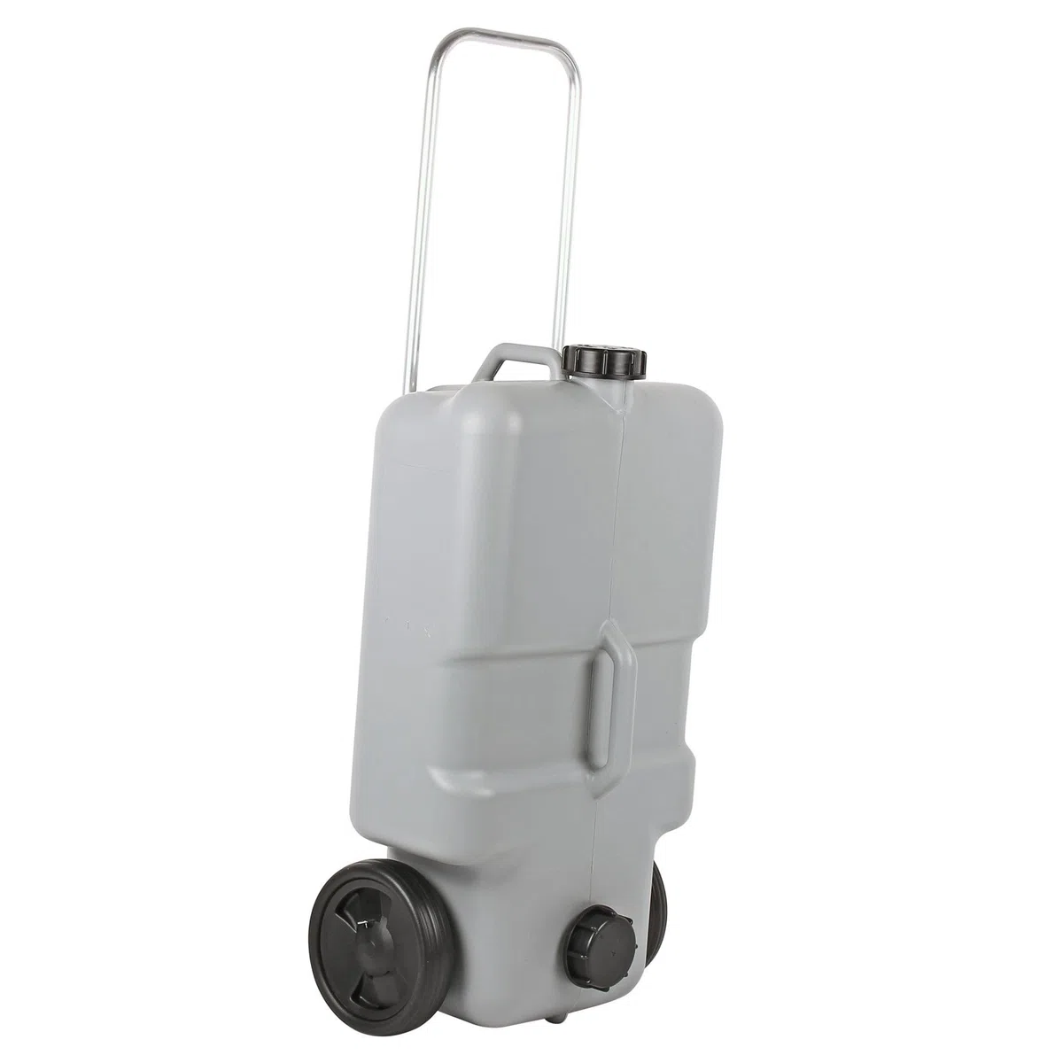 Serbatoio acque reflue da 25 litri con ruote, maniglia estraibile, colore grigio, ideale per roulotte
