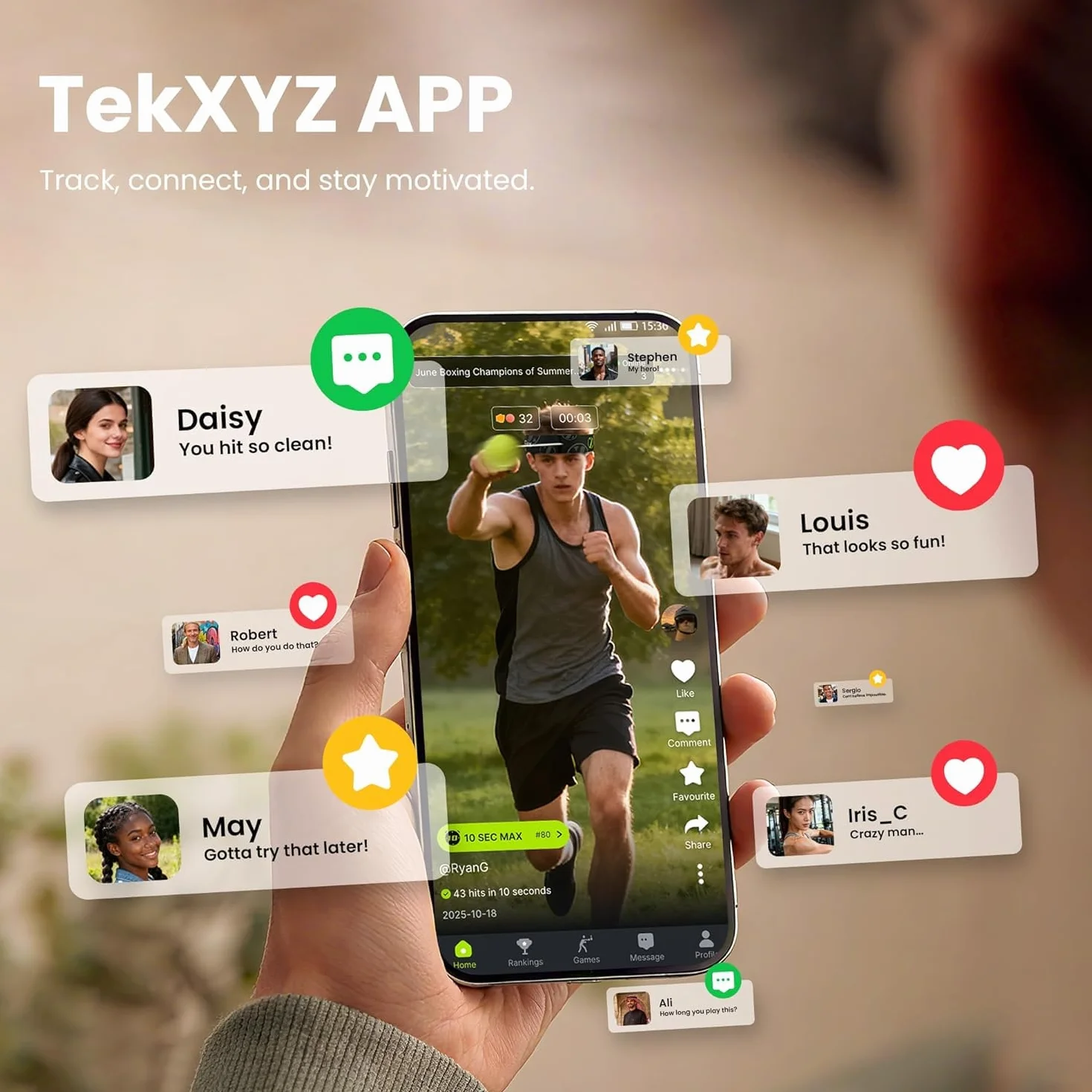 TEKXYZ Reflex Ball Family Pack, 4 diverse palline da boxe con fascia, perfette per reazione, agilità, velocità di pugno, abilità di combattimento e coordinazione occhio-mano