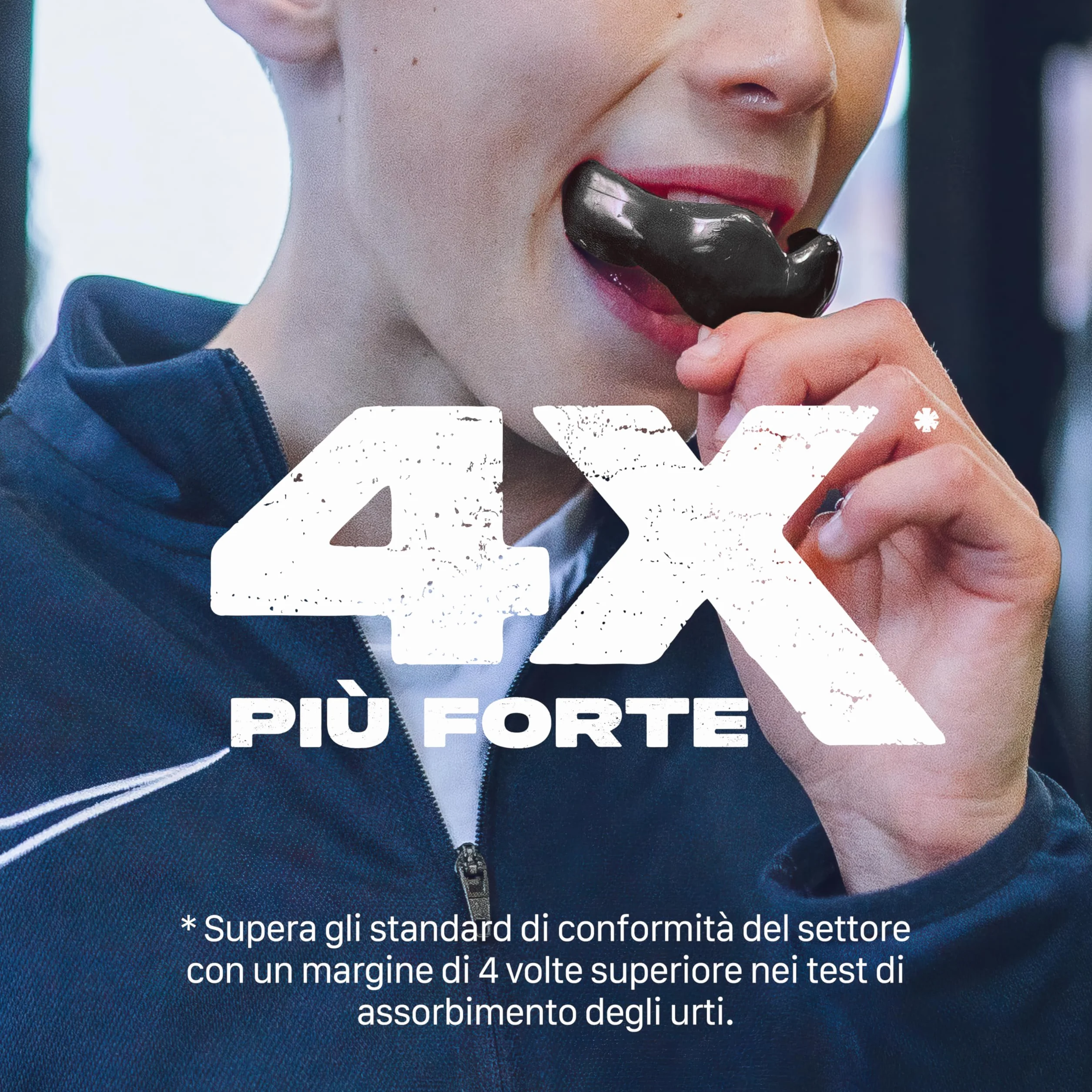 SAFEJAWZ Ochraniacz Sportowy Kontakt Pełny Rugby MMA Hockey Kickboxing Boks (Czarny)