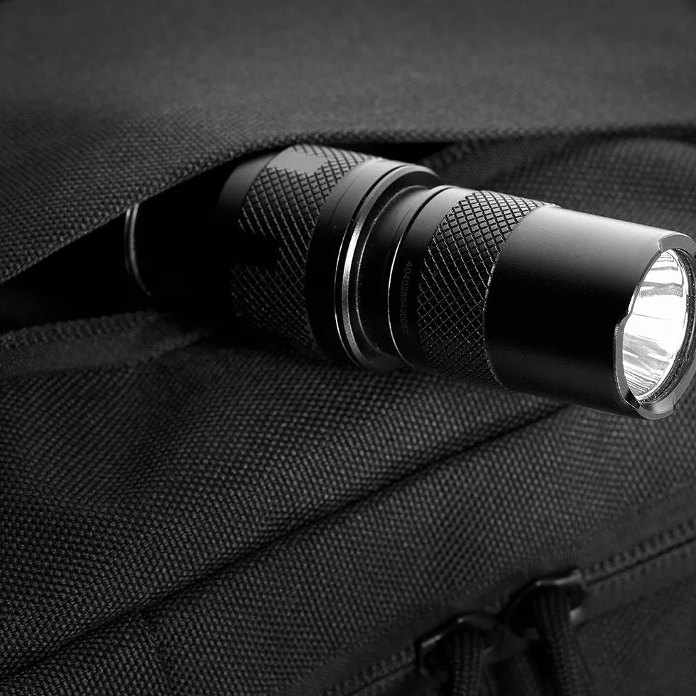 M-Tac EDC Fondina per pistola borsa a tracolla nera 5 scomparti universale