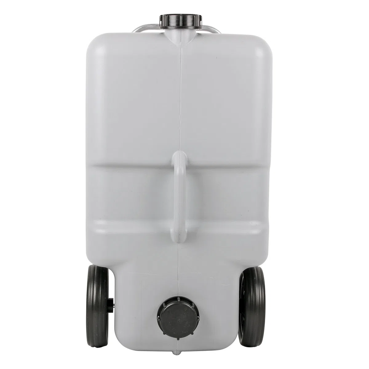 Serbatoio acque reflue da 25 litri con ruote, maniglia estraibile, colore grigio, ideale per roulotte