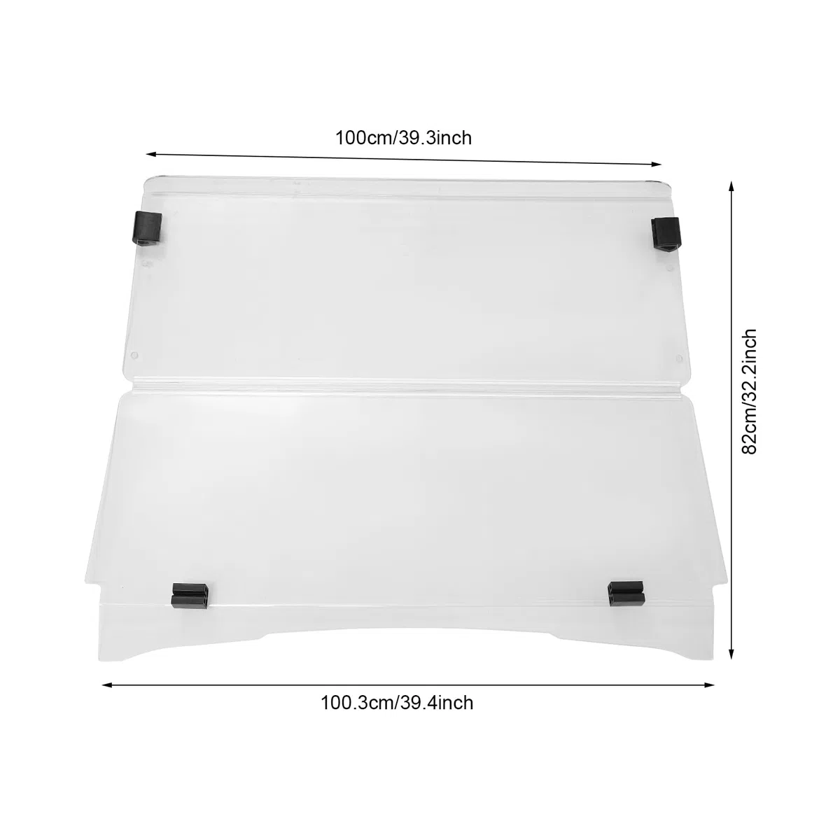 Parabrezza da golf per carrello da golf EZGO TXT dal 1995 al 2013, in pellicola acrilica trasparente, antiurto, antivento e pieghevole
