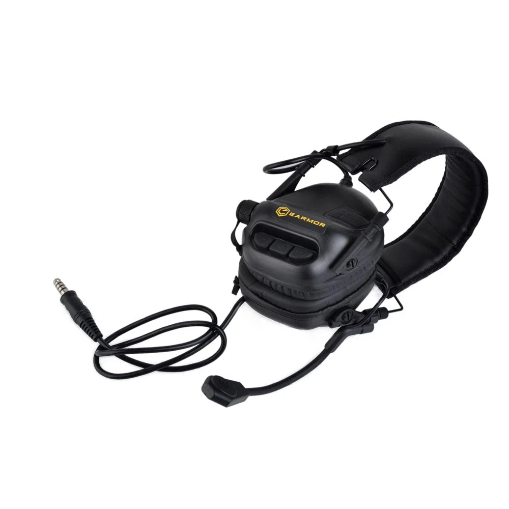 Protezione elettronica per le comunicazioni acustiche M32 Series Sopprime il rumore di arma da fuoco amplificando suoni di basso livello (nero)