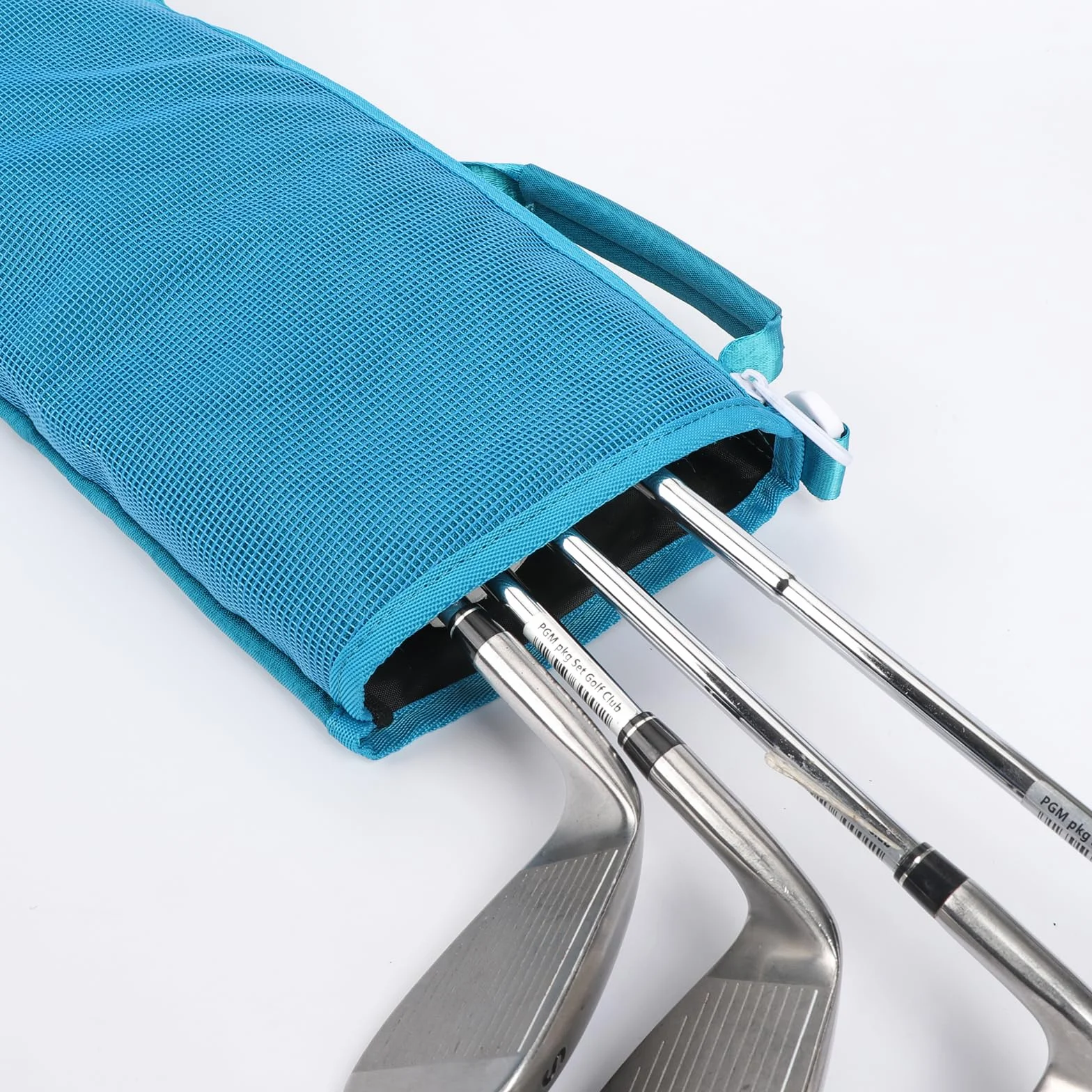 TOURBON Borsa da golf in nylon leggera con tasche e tracolla regolabile