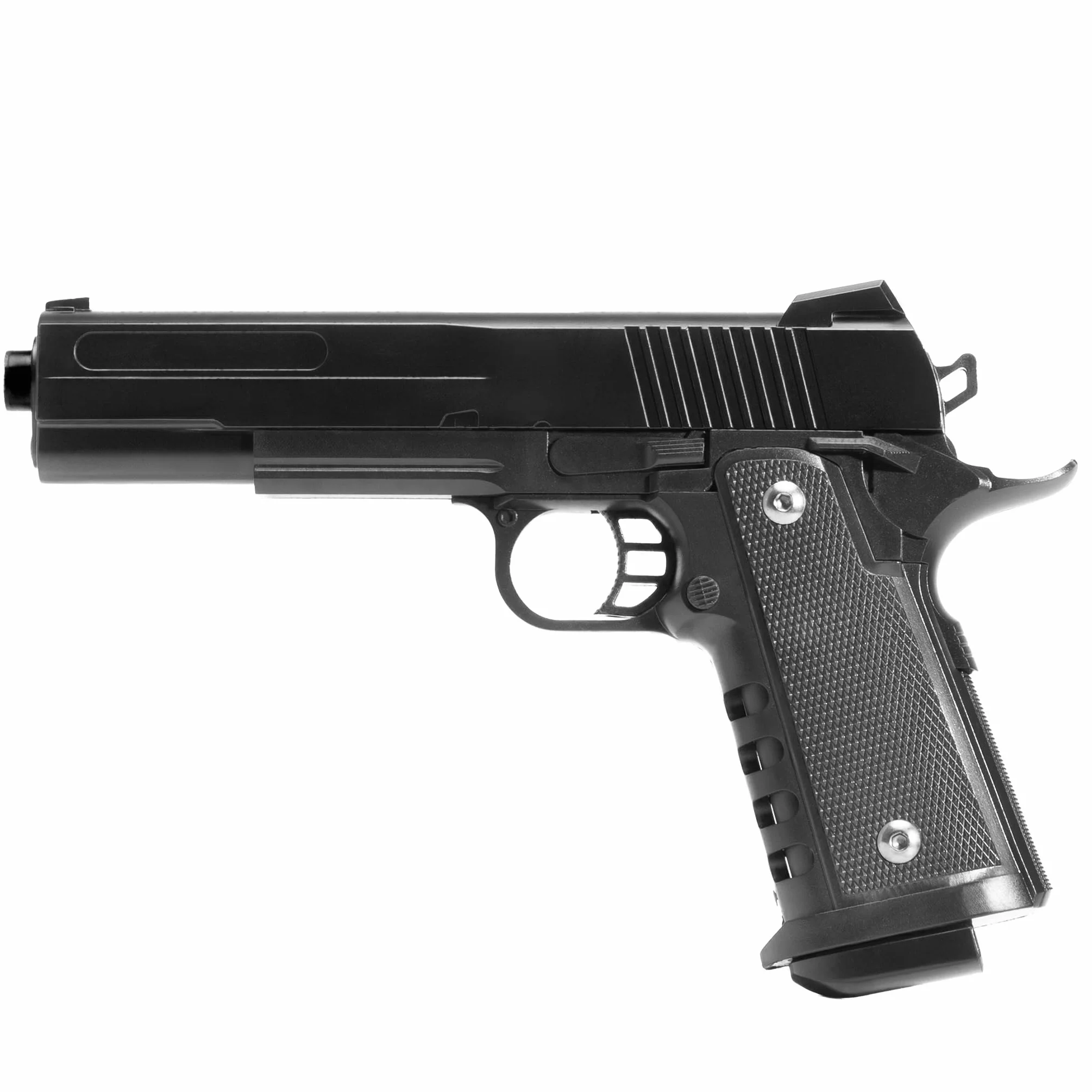 Pistola softair a molla Vigor V304 0,9 Joule 12 colpi 235x155x33mm 360g bundle 1000 pallini 6mm
