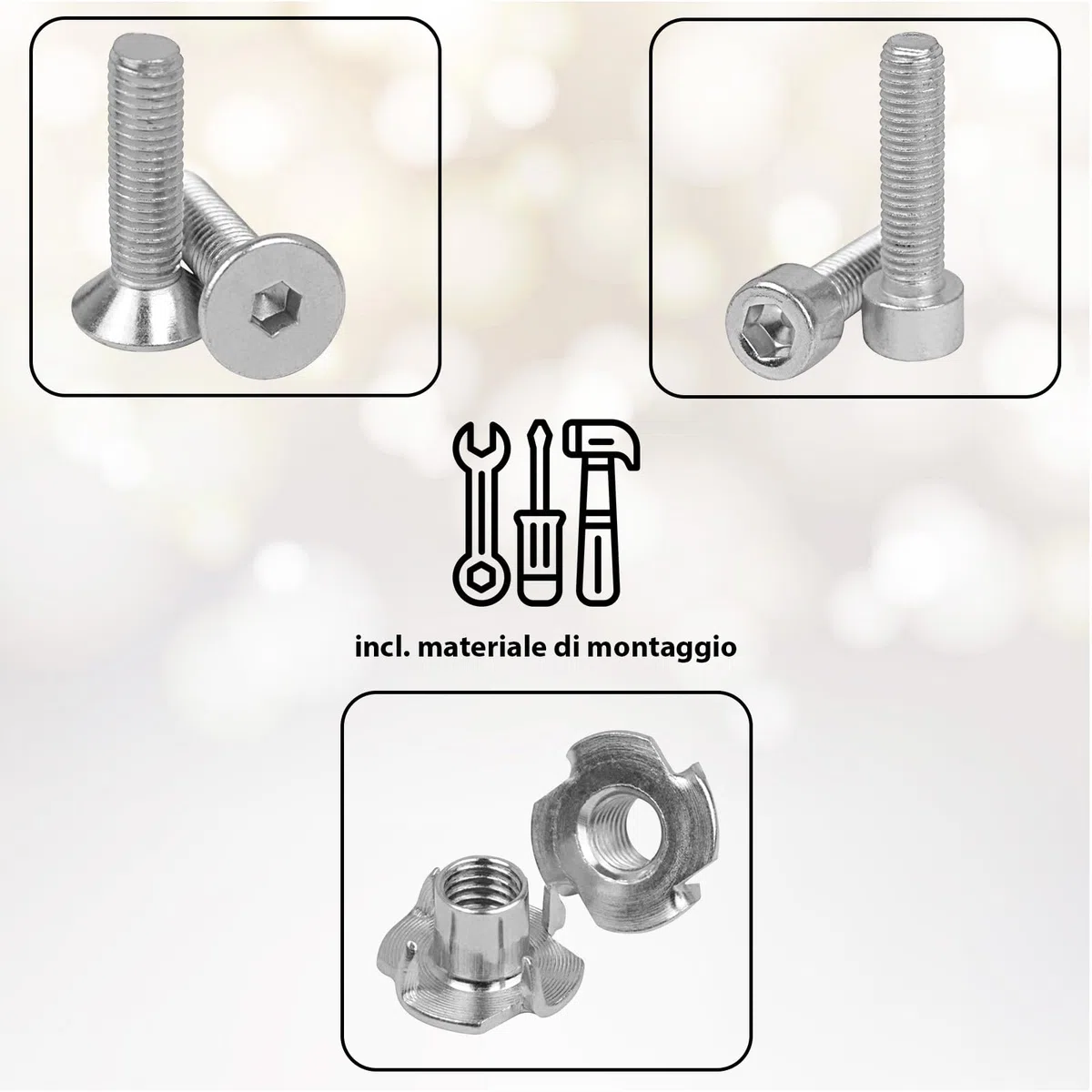 ALPIDEX 35 Prese l'Arrampicata | Incluse Viti, Dadi Autobloccanti | Dimensioni L, M, S | Set Partenza | Superficie Arrampicata 3-5 m² | Set Blocchi Arrampicata